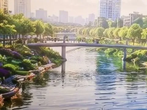 Sông Tô Lịch thay đổi ra sao trong quy hoạch Hà Nội tầm nhìn 100 năm?