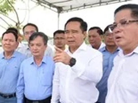 Chủ tịch Nguyễn Văn Được khảo sát Long Sơn - Phú Mỹ 3, định hướng phát triển kinh tế biển hiện đại