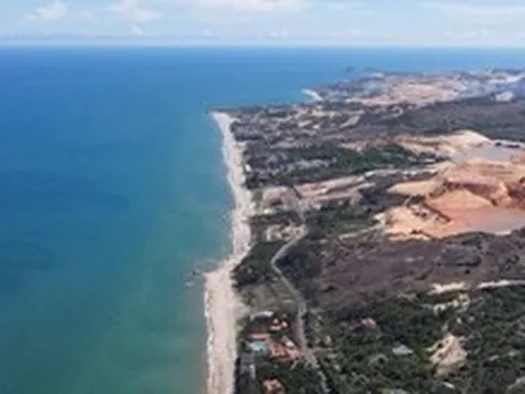 Đường ven biển ngàn tỉ không thông vì mỏ titan chưa hoàn thổ