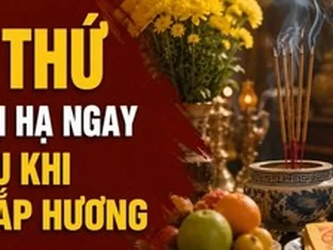 3 thứ nên hạ ngay sau khi thắp hương