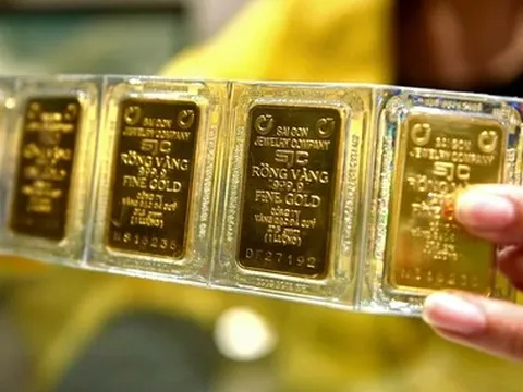 Giá vàng miếng SJC giảm 1 triệu đồng/lượng