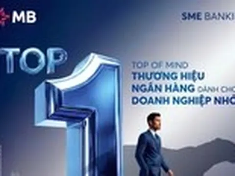 MB dẫn đầu chỉ số nhận biết thương hiệu đầu tiên trong nhóm doanh nghiệp nhỏ