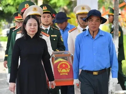 Truy điệu và an táng 235 hài cốt liệt sĩ là quân tình nguyện, chuyên gia Việt Nam