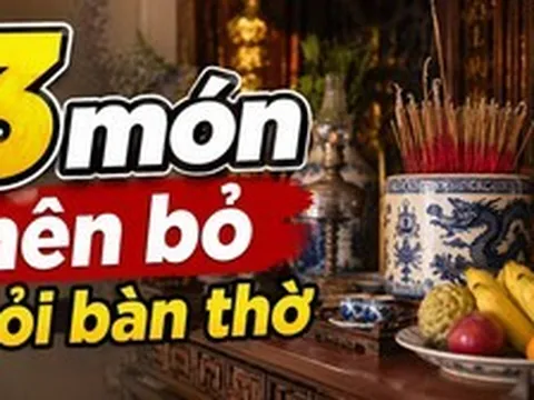 3 món nên bỏ khỏi bàn thờ