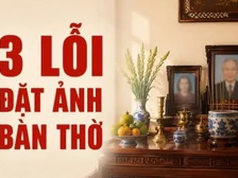 3 lỗi đặt ảnh bàn thờ