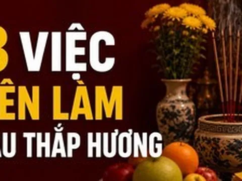 3 việc nên làm sau thắp hương