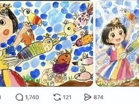 Bức tranh của đứa trẻ khiến nhiều người xem xong thấy sợ: Góc khuất trong gia đình phơi bày hết cả!