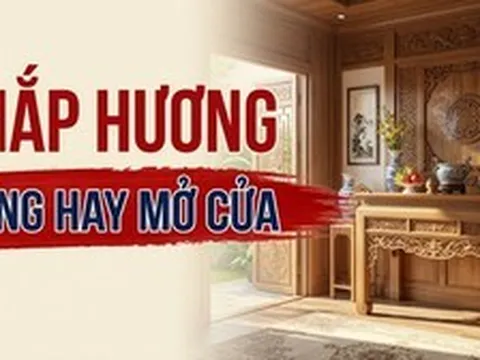Thắp hương nên đóng hay mở cửa?