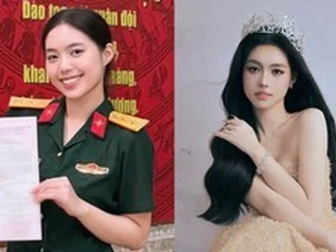 Á hậu Việt vừa được thăng quân hàm Thượng úy ở tuổi 23