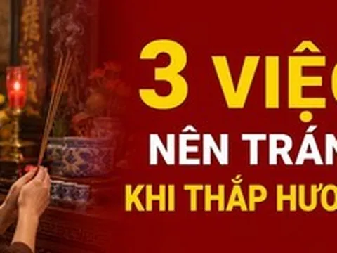 3 việc nên tránh khi thắp hương