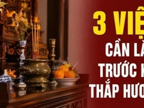 3 việc cần làm trước khi thắp hương