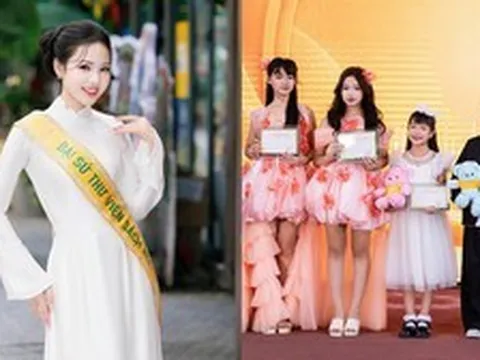 Á hậu Hà Trang cùng dàn MC nhí gây chú ý tại lễ ra mắt Thư viện Sách nói
