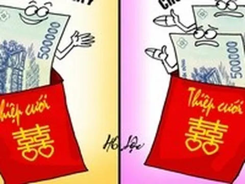 Tiền mừng đám cưới: Góp vui hay... góp vốn?
