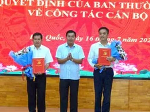 Công bố quyết định ông Đinh Văn Nơi giữ chức Bí thư đặc khu Phú Quốc