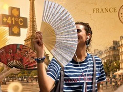 Nước Pháp nóng kỷ lục, chiếc quạt xếp Trung Quốc bất ngờ thành phụ kiện thời thượng, và cả một "đế chế chống nóng" đứng sau