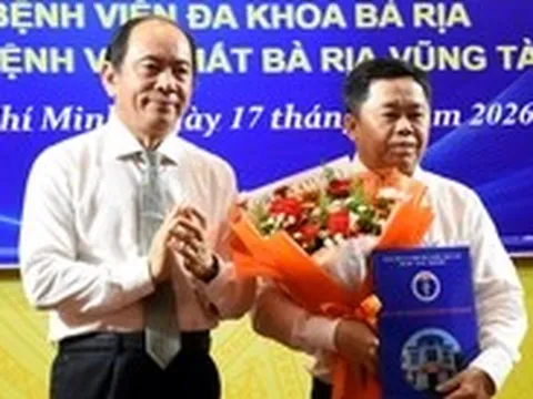 Phó giám đốc Sở Y tế TP.HCM làm Giám đốc Bệnh viện Đa khoa Bà Rịa