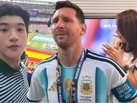 HIEUTHUHAI bắt cận cảnh Messi thất thần sau trận thua, Mỹ Tâm chỉ nói 1 câu về huyền thoại Argentina
