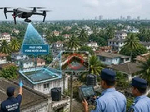 Sri Lanka điều drone tìm nước đọng để chống dịch sốt xuất huyết