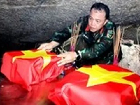 Tìm thấy hài cốt liệt sĩ thứ tám sau hơn nửa thế kỷ nằm lại hang Đá Sập
