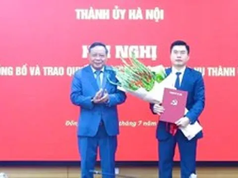 Công bố quyết định của Ban thường vụ Thành ủy Hà Nội về công tác cán bộ