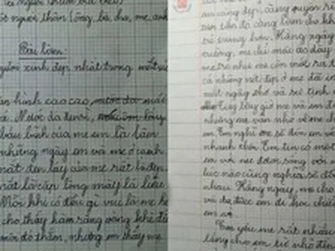 Học sinh tiểu học viết văn tả mẹ "đen sì, răng vàng khè", dân mạng đọc cười lăn lộn nhưng đọc đến dòng cuối bỗng nghẹn ngào!
