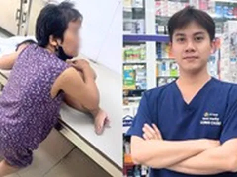 Bà bế cháu sốt cao co giật vào tiệm thuốc cầu cứu, được nam dược sĩ đưa đi cấp cứu kịp thời
