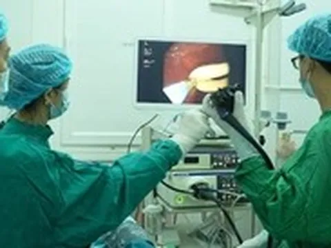 Bác sĩ Việt gắp 2 con giun đũa dài hơn 30cm chui vào đường mật bệnh nhi người Lào