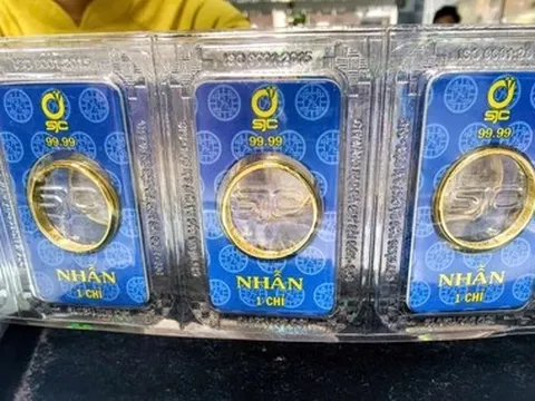 Giá vàng miếng SJC tăng 2 triệu đồng/lượng sau khi mất 7 triệu đồng
