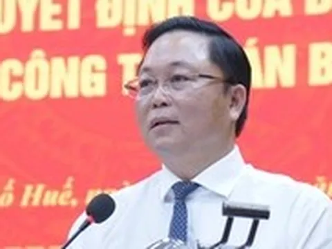 Điều động Phó bí thư Thành ủy Đà Nẵng giữ chức Phó bí thư Thành ủy Huế