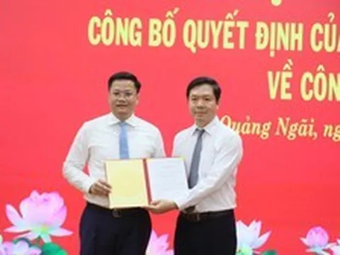 Thứ trưởng Bộ Tài chính Nguyễn Đức Tâm giữ chức Phó Bí thư Tỉnh ủy Quảng Ngãi