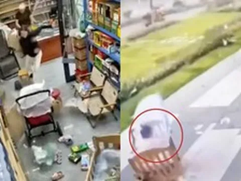Kinh hoàng khoảnh khắc bé gái 6 tuổi bị bão Noul cuốn văng ra khỏi nhà cùng cũi, cửa lớn cũng bị gió giật sập
