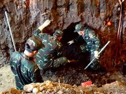 Phát hiện thêm 8 hài cốt liệt sĩ tại hố chôn thứ hai ở Công viên Lê Thị Riêng