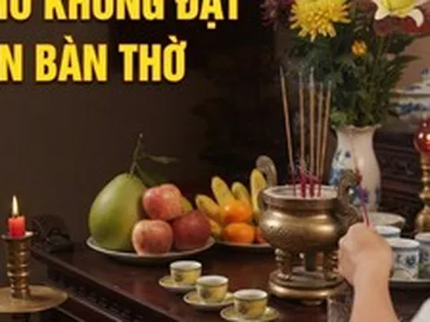 3 thứ không đặt trên bàn thờ