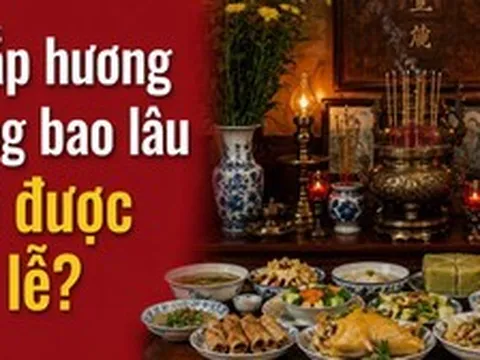 Thắp hương xong bao lâu thì được hạ lễ?