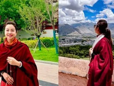 Hoa hậu đẹp nhất nhì Việt Nam U45 đi khắp thế gian, xúc động khi tới Tây Tạng
