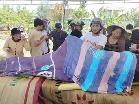 Cá heo nặng 300kg dạt vào bờ rồi chết, người dân làm lễ an táng