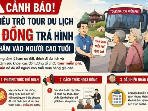 Cảnh giác chiêu trò tour du lịch 0 đồng trá hình nhắm vào người cao tuổi