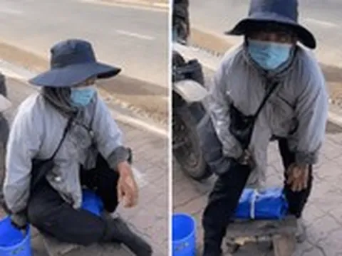 Người ăn xin ghẻ lở, lết lết trên đường bỗng… đứng dậy khi gặp công an