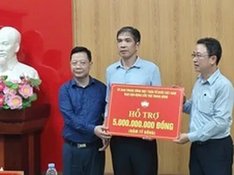 Ủy ban Trung ương MTTQ Việt Nam hỗ trợ 5 tỷ đồng cho tỉnh Lai Châu khắc phục hậu quả mưa lũ