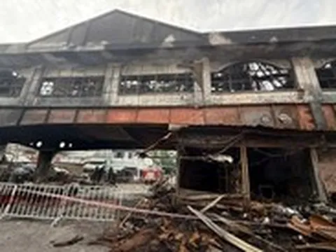 Phong tỏa hiện trường vụ cháy ở chợ Biên Hòa, khẩn trương điều tra nguyên nhân
