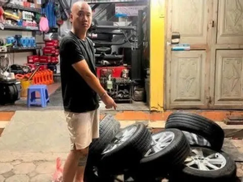 Bắt giữ nghi phạm trộm 2 bánh của ô tô đỗ trong khu đô thị ở Hà Nội