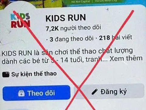 Cảnh báo thủ đoạn giả mạo giải chạy trẻ em để lừa đảo