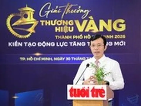 Mời doanh nghiệp đăng ký tham gia Giải thưởng 'Thương hiệu Vàng TP.HCM' 2026