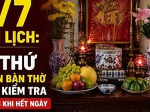 Mùng 1 tháng 7 âm lịch: 3 thứ trên bàn thờ nên kiểm tra trước khi hết ngày