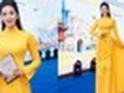MC Thu Nga dẫn chương trình tại Sydney, diện áo dài hoa sen gây chú ý