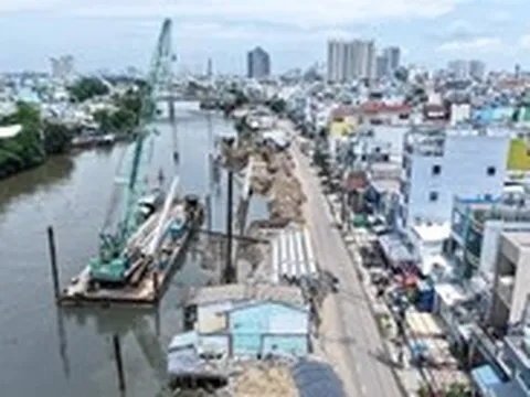 Sớm có mặt bằng, bờ bắc kênh Đôi ‘thay da đổi thịt’ sau 1 năm khởi công