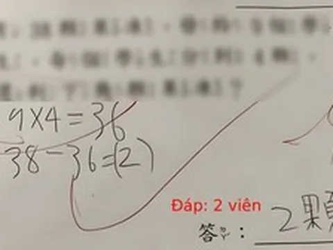 Con trai tiểu học làm "9×4=36" vẫn bị giáo viên gạch sai, bố mẹ ngơ ngác: "Rốt cuộc sai ở đâu?"