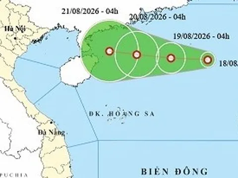 Biển Đông vừa xuất hiện áp thấp nhiệt đới, hướng về phía Tây