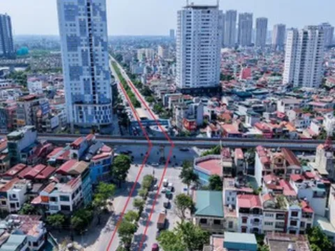Khoan khảo sát vị trí xây cầu vượt hơn 800 tỷ đồng ở Hà Nội
