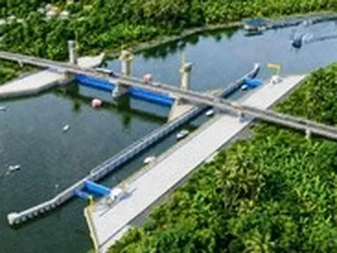 Khởi công 2 cống thủy lợi ngăn mặn, trữ ngọt hơn 2.000 tỉ đồng